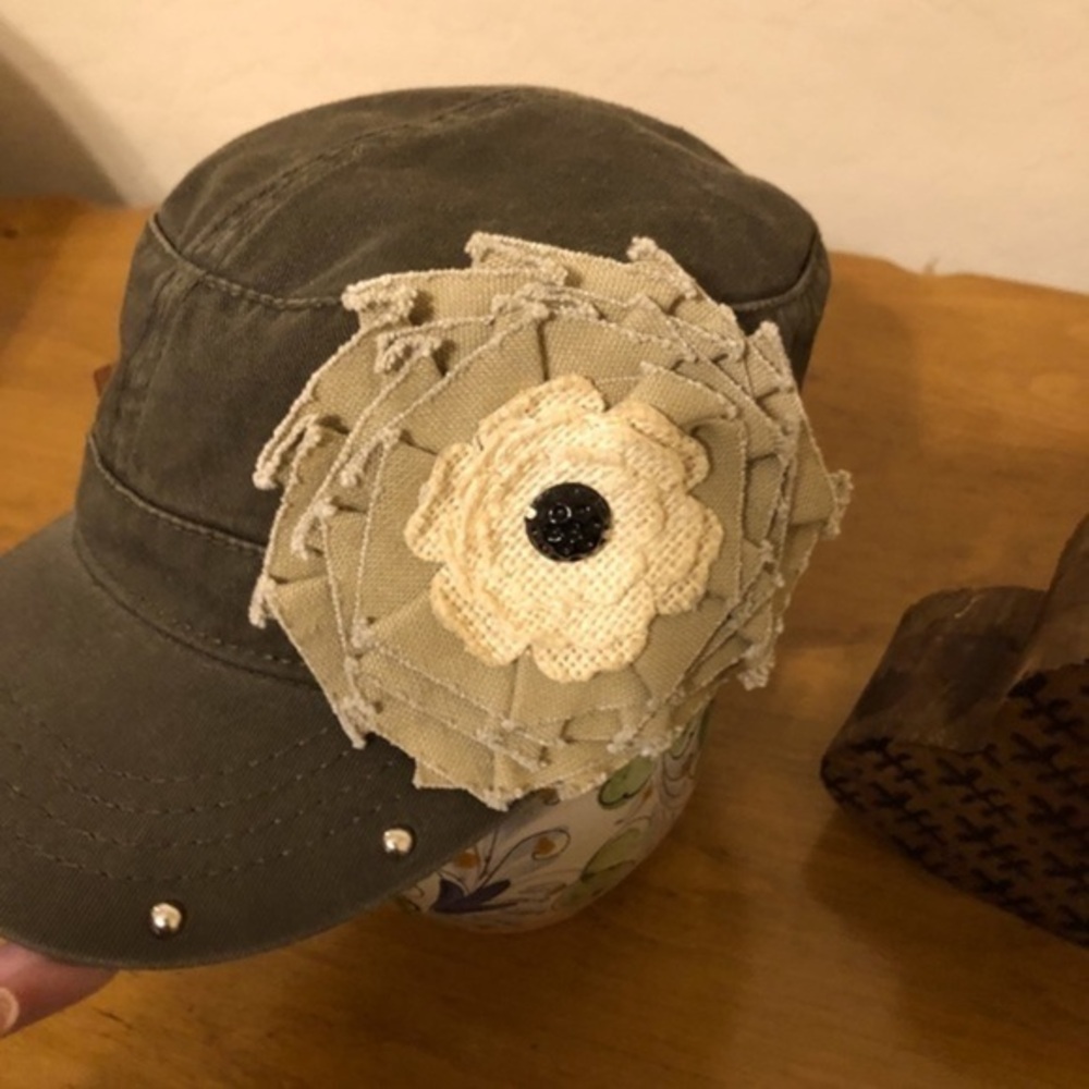 Otto Washed Cotton Twill Embellished Military Cap